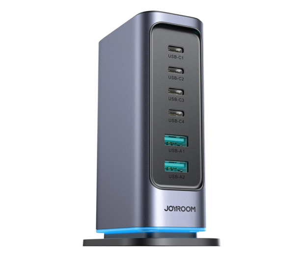 JoyRoom Ładowarka GaN wieloportowa 65W EU 4x USB-C 2x USB-A JR-TCM02 6956116795528 - 1287633 - zdjęcie 3
